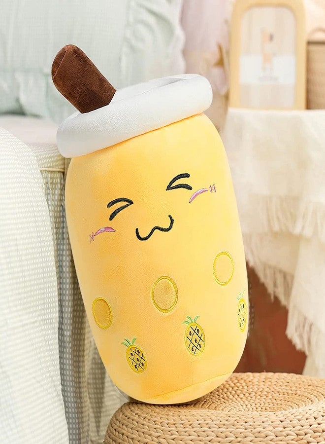 TechMax Solution دمية شاي الفقاعات المحشوة من تيك ماكس سوليوشن كاواي، دمية قطيفة على شكل كوب شاي حليب بوبا، وسادة لعبة للأطفال - Image 3